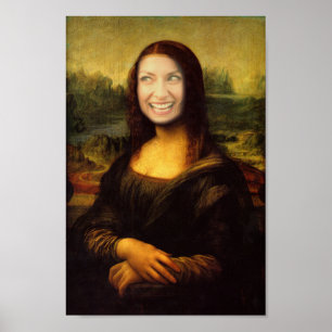 Póster Añadir una cara a Mona Lisa