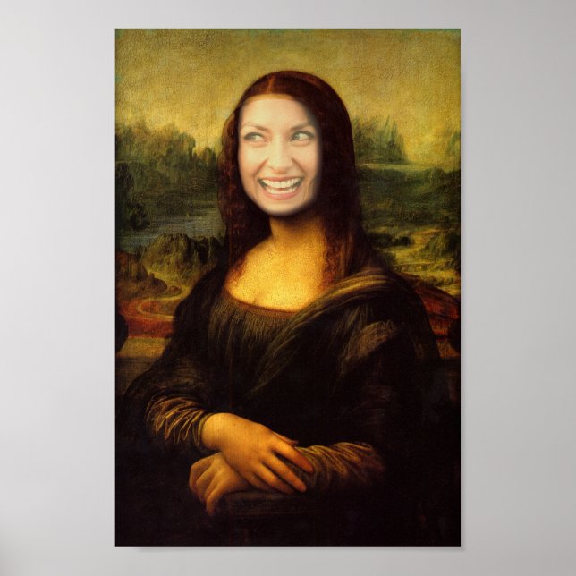 Póster Añadir una cara a Mona Lisa (Frente)