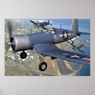 Póster Anáglifo de F4U 3D