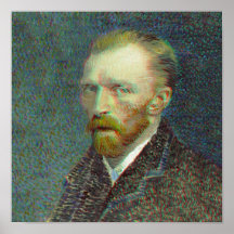 Anaglyph 3D Vincent van Gog autorretrato