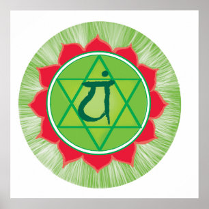Póster Anahata Heart Chakra Value Poster Paper (Matte)