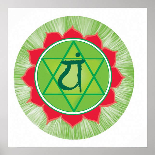 Póster Anahata Heart Chakra Value Poster Paper (Matte) (Frente)
