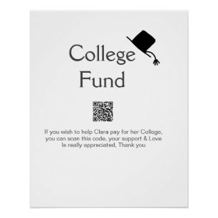 Póster Análisis de fondos universitarios QR agregar detal