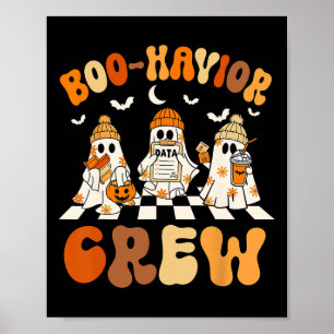 Póster Analista de comportamiento Halloween Un lindo comp