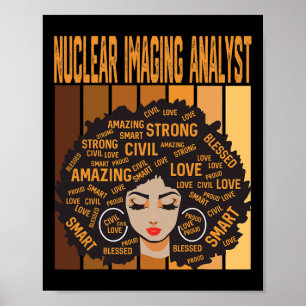 Póster Analista de imágenes nucleares Orgulloso lunes de