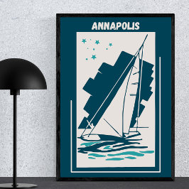 Póster Anápolis, Maryland, Chesapeake - Vintage