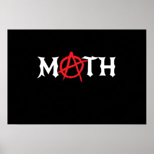 Póster Anarquía matemática