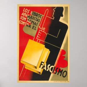 Póster Anarquista de la guerra civil española/poster de