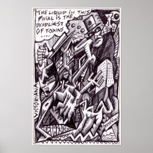 Póster Anarquista en libertad por Brian Benson