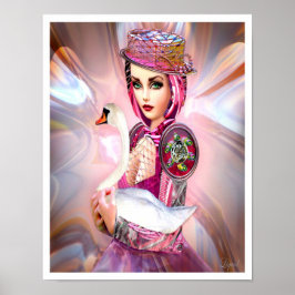 Póster Anatidae Cyborg y Swan