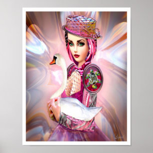 Póster Anatidae Cyborg y Swan