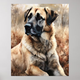 Póster Anatolian Shepherd Dog Art Print Poster