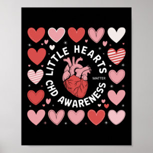 Póster Anatomía cardiaca San Valentín Conciencia del niño