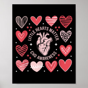 Póster Anatomía cardiaca San Valentín Conciencia del niño
