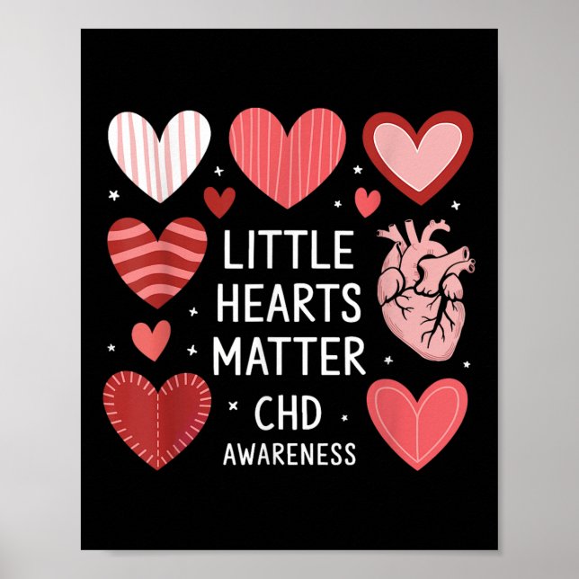 Póster Anatomía cardiaca Valentine Little Heart Chd (Frente)