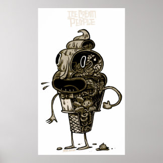 Póster anatomía de helados