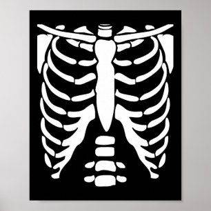 Póster Anatomía de jaulas de la jaula de la camisa de Ske