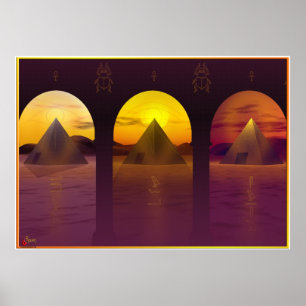 Póster Anatomía de una puesta del sol