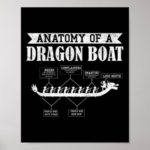 Póster Anatomía del amante de las carreras de botes de dr