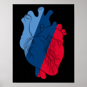 Póster Anatomía del corazón de energía BMW M