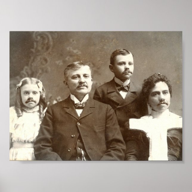 Póster Ancestros bigotes (Frente)