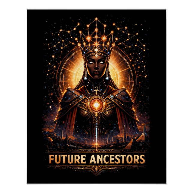 Póster Ancestros Futuros (Anverso)