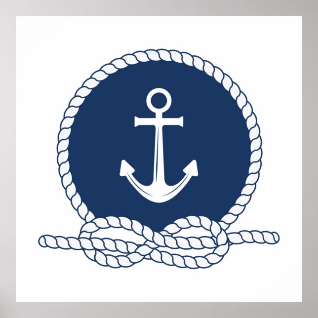 Póster Anchor Y Tono Elegante (Frente)