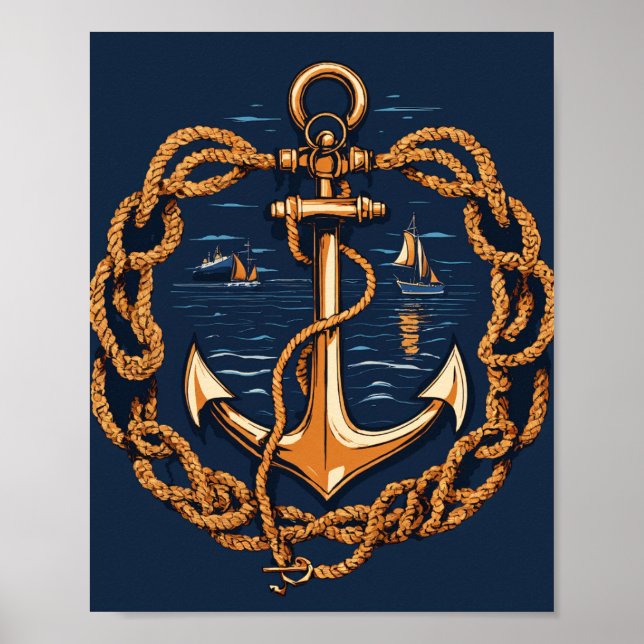 Póster Anchored Resolve” Tee (Frente)