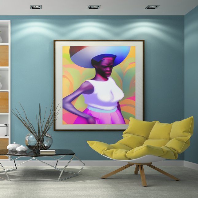 Póster Anciana africana llevando una bolsa en la cabeza (Subido por el creador)