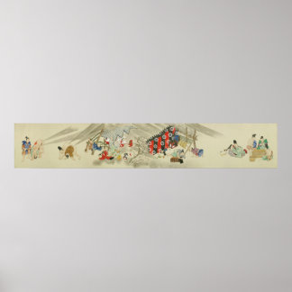 Póster Anciana Batalla de Fart Japonesa - Segundo Desplaz