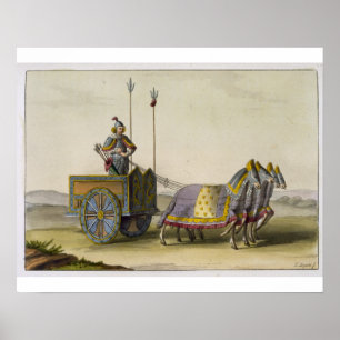 Póster Anciano carro de guerra chino, de 'Le Costume Anci