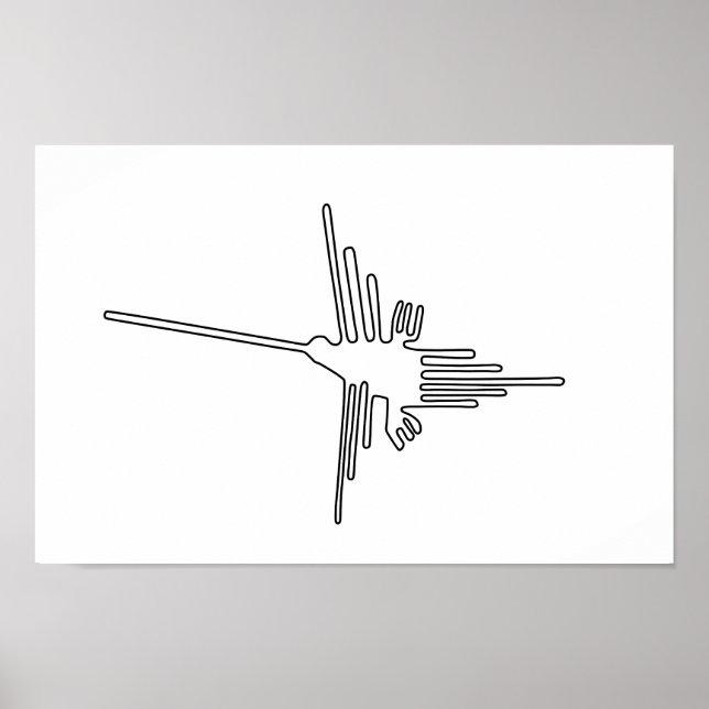 Póster Anciano de Nazca Perú antiguo símbolo de geoglifo  (Frente)