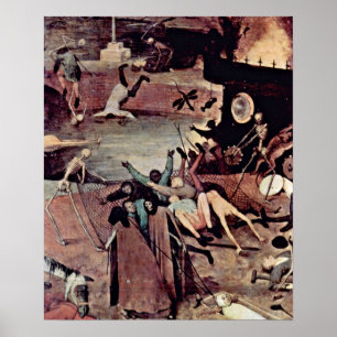 Póster Anciano de Pieter Bruegel - Triumph del detalle de