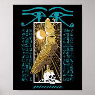 Póster Ancient Egypt Falcon God Horus