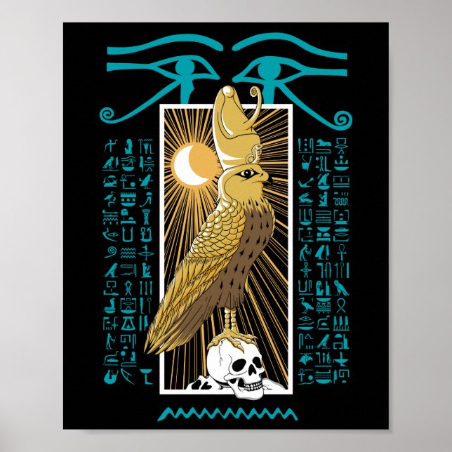Póster Ancient Egypt Falcon God Horus (Frente)