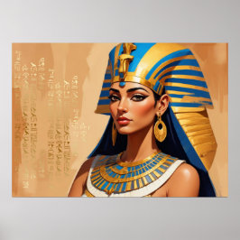 Póster Ancient Egyptian Pharaoh Art – Timeless Pharaonic 