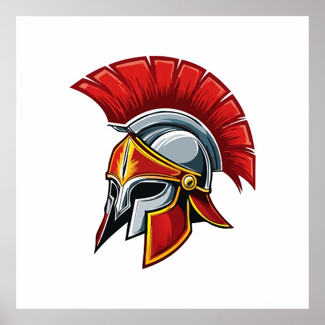 Póster Ancient Greek Corinthian helmet (Frente)