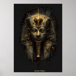 Póster Ancient Malice Egyptian Pharaoh Black