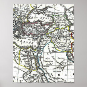 Póster Ancient Middle East Map