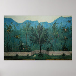 Póster Ancient Roman Art / Fresco /House of Livia /