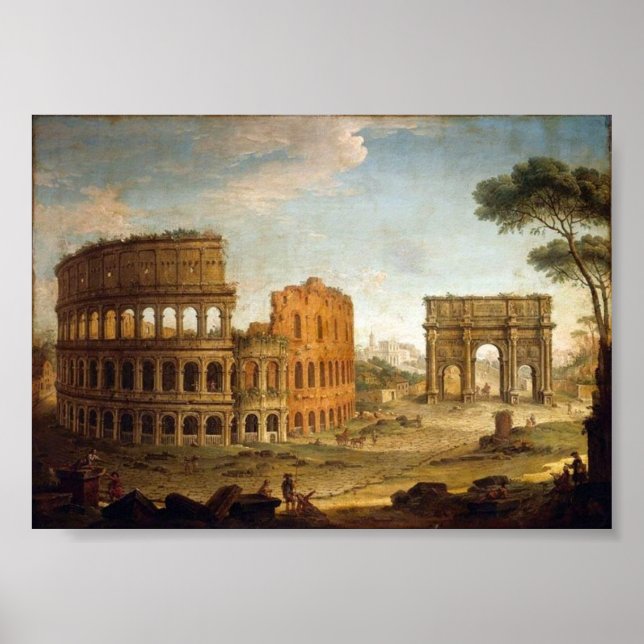 Póster Ancient Rome Colosseum Poster or Print (Frente)