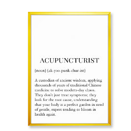 Póster Ancient Wisdom Acupuncture Wall Art Wall Chart