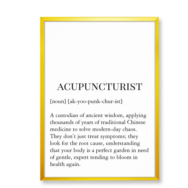 Póster Ancient Wisdom Acupuncture Wall Art Wall Chart (Acupucture clinic wall decor art,  acupuncture wall chart)