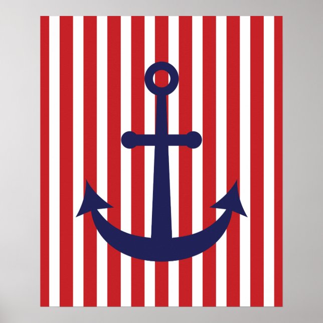 Póster Ancla náutica (Frente)