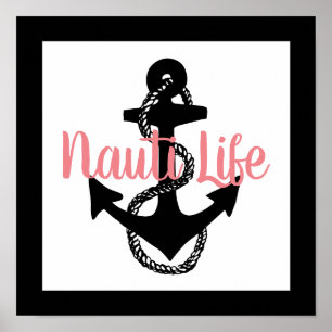Póster ANCLADOR náutico + VIDA NAUTI