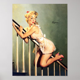 Póster Anclaje de deslizamiento cuidadoso hacia arriba