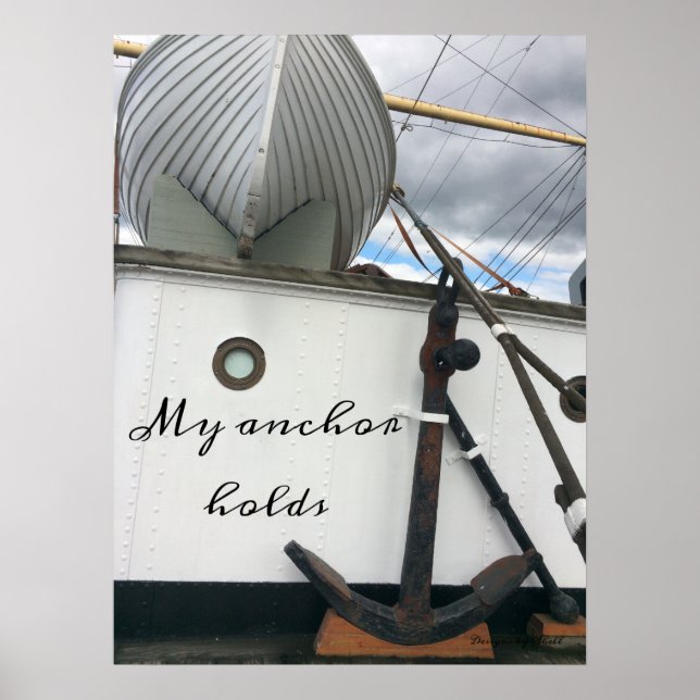 Póster Anclaje inspirador de buques (Frente)