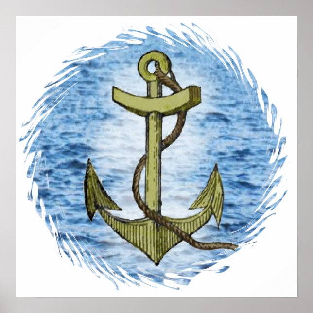 Póster Anclaje plano 20X20 (Frente)