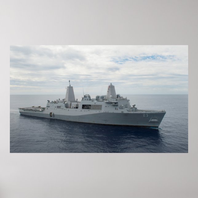 Póster Ancoraje USS (LPD 23) (Frente)