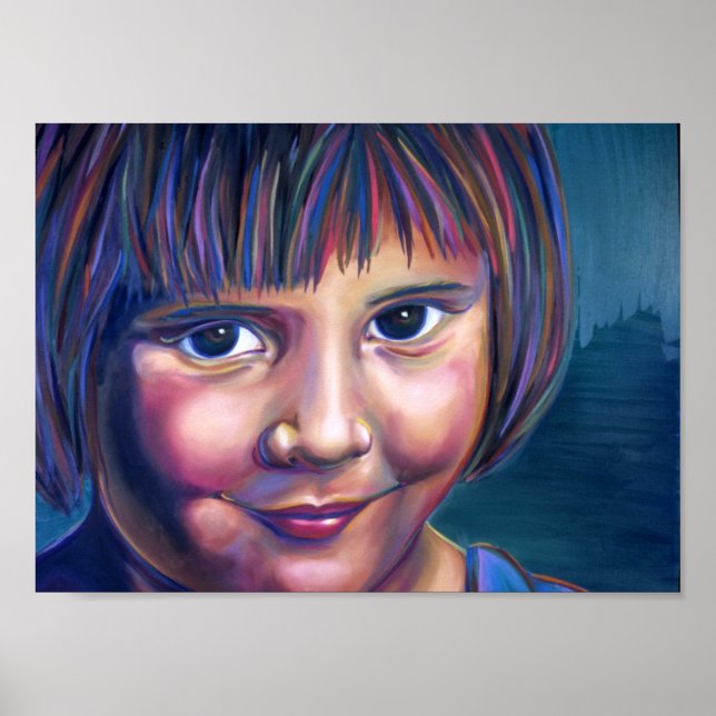 Póster "and she challenged" (Frente)